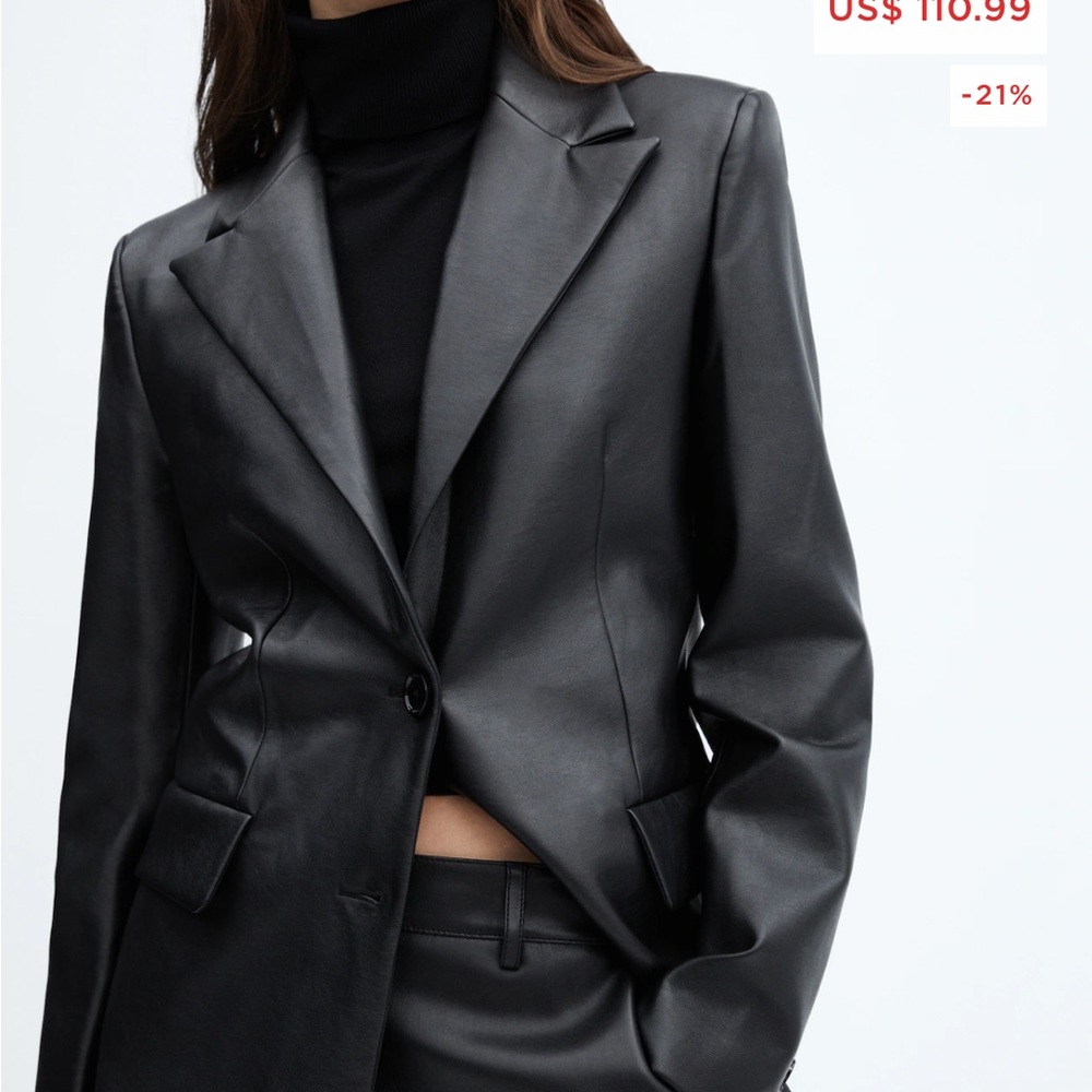 Mango letter effect Jacket NWT